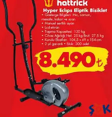 HATTRİCK HYPER ECLİPS ELİPTİK BİSİKLET fiyat ve kampanya bilgisi